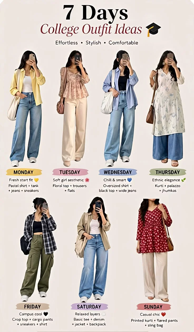 Best Outfit Ideas for College Girls: Stay Stylish & Comfortable Every Day