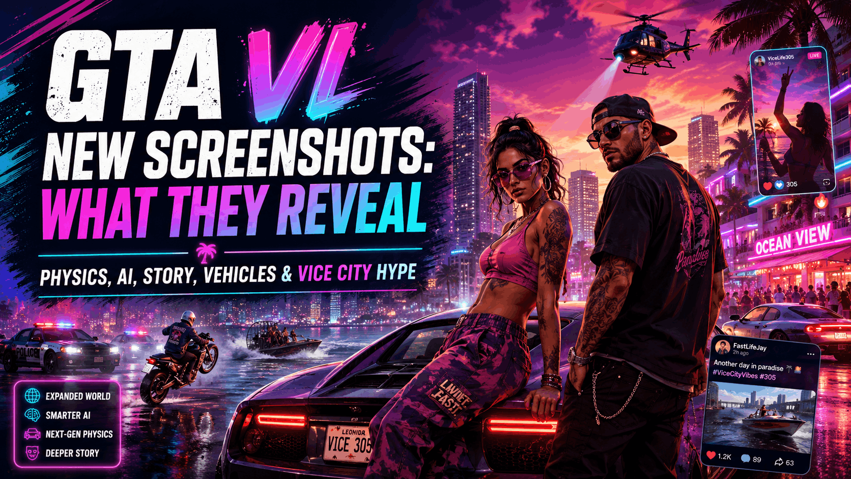 GTA VI’s New Screenshots Have Broken the Internet—Here’s Everything They Reveal