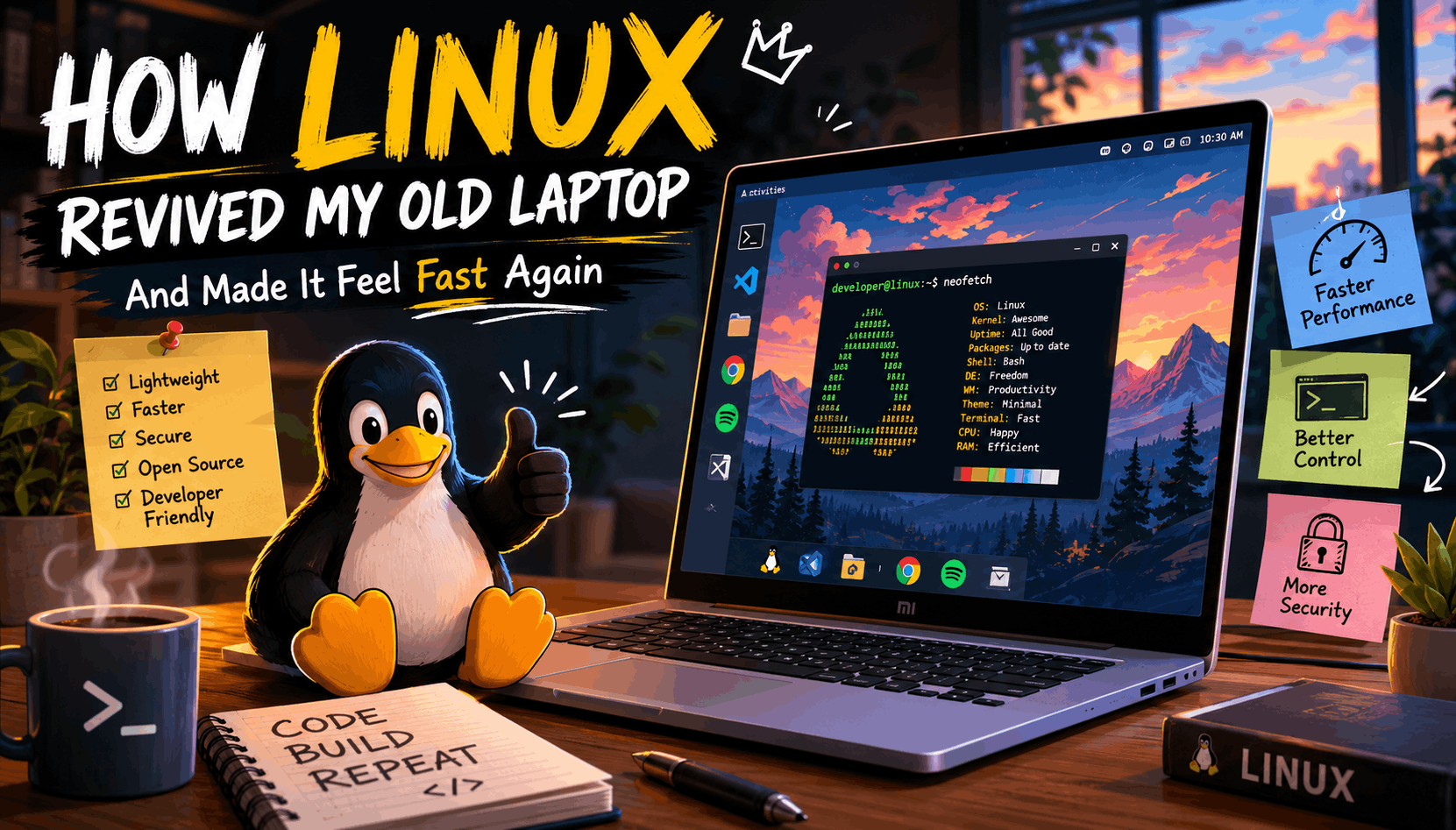 How Linux Revived My Old Laptop and Made It Feel Fast Again