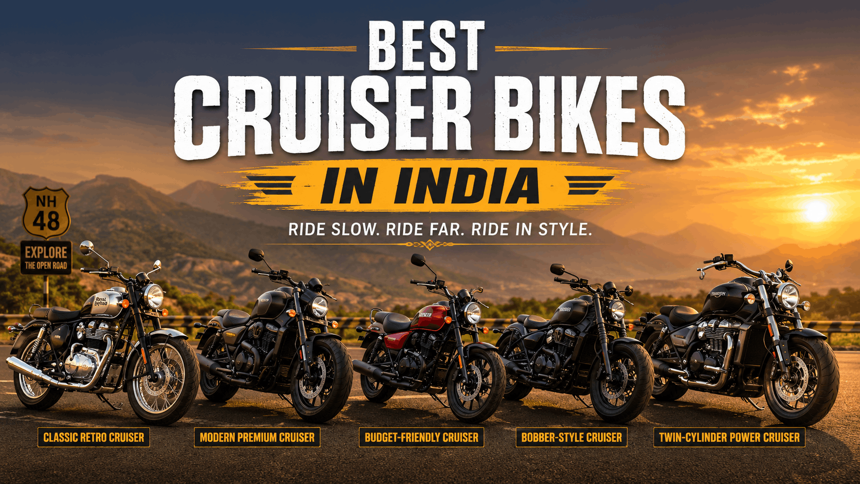 Best Cruiser Bikes in India: Ride Slow, Ride Far, Look Cool Doing It