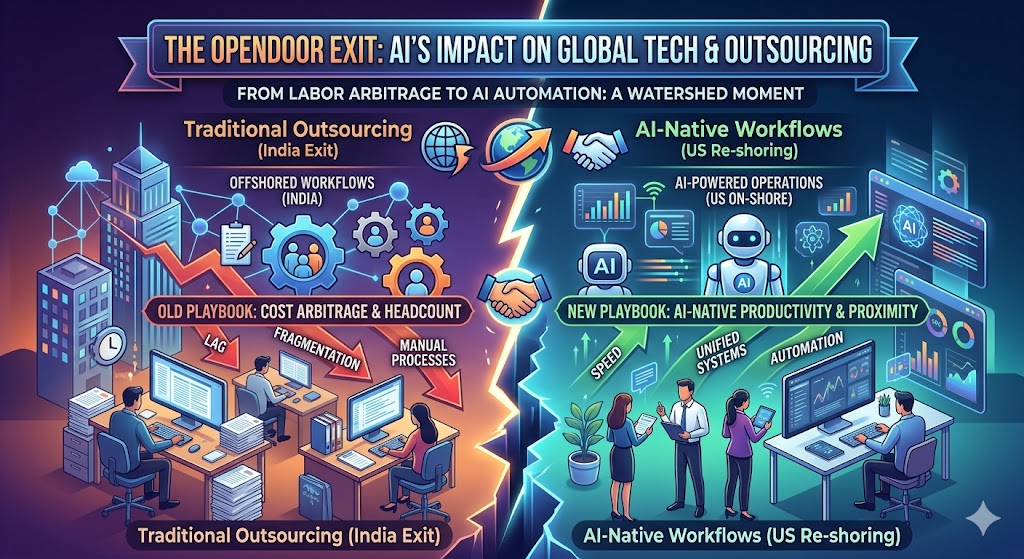 The Opendoor India Exit: Is AI Ending the Golden Era of IT Outsourcing?