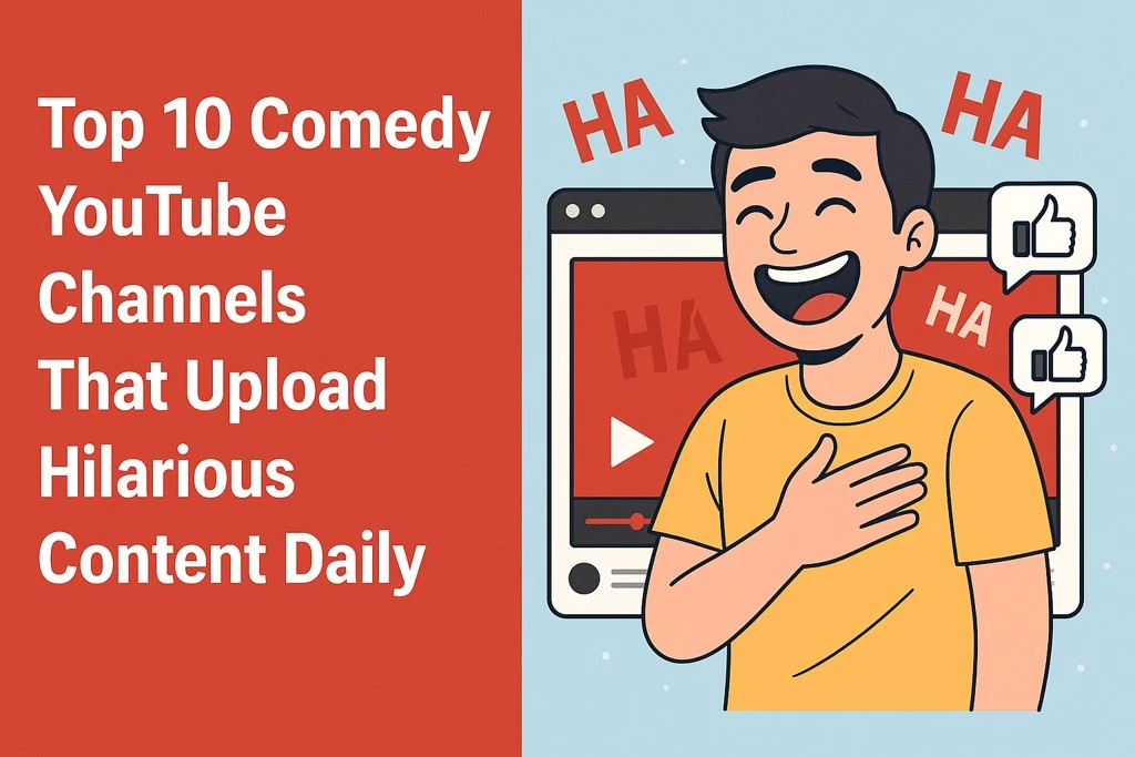 Top 10 Comedy YouTube Channels That Upload Hilarious Content Daily