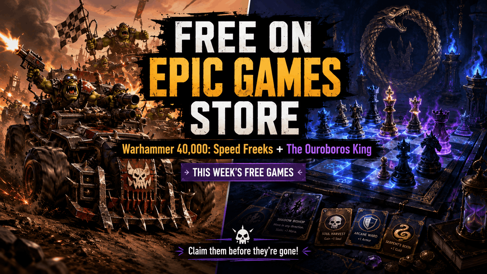 Epic Games Store Just Dropped a Free Warhammer 40K Racer and a Chess Roguelike — Claim Them Before They Vanish