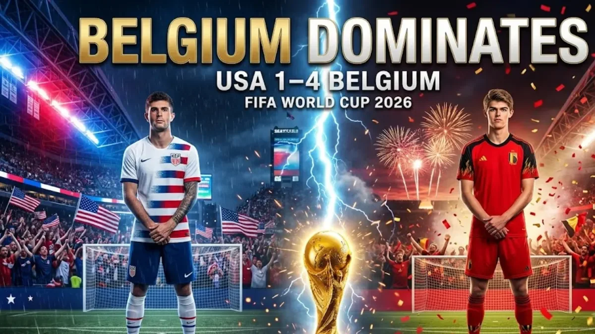 FIFA World Cup 2026: Belgium Crush USA 4-1 to Reach Quarterfinals