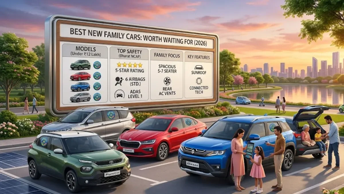 Best New Cars Launching in 2026 Under ₹12 Lakh: Safe Family Cars Worth Waiting For