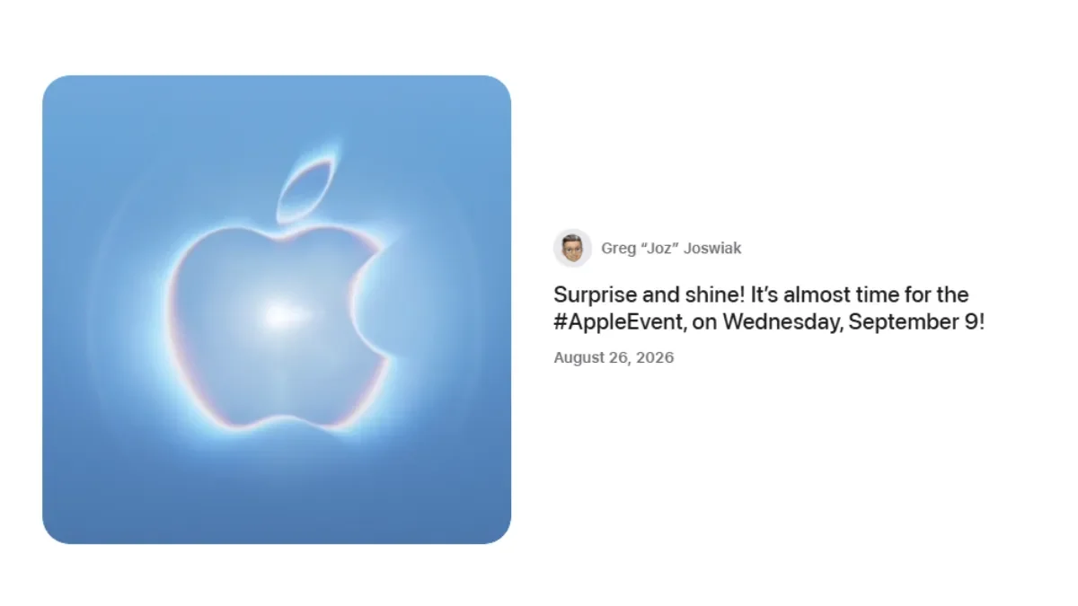 Apple September 9 Event Confirmed: iPhone 18 Pro, Foldable iPhone Expected, and How to Watch Live