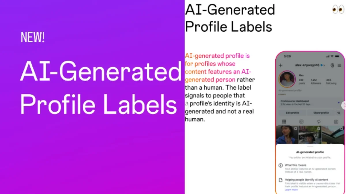 Instagram Renames Its AI Creator Label to “AI-Generated Profile”: What It Means