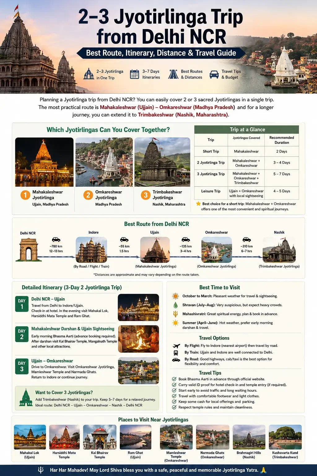 Can Mahakaleshwar and Omkareshwar Be Covered in One Day? Complete Trip Plan