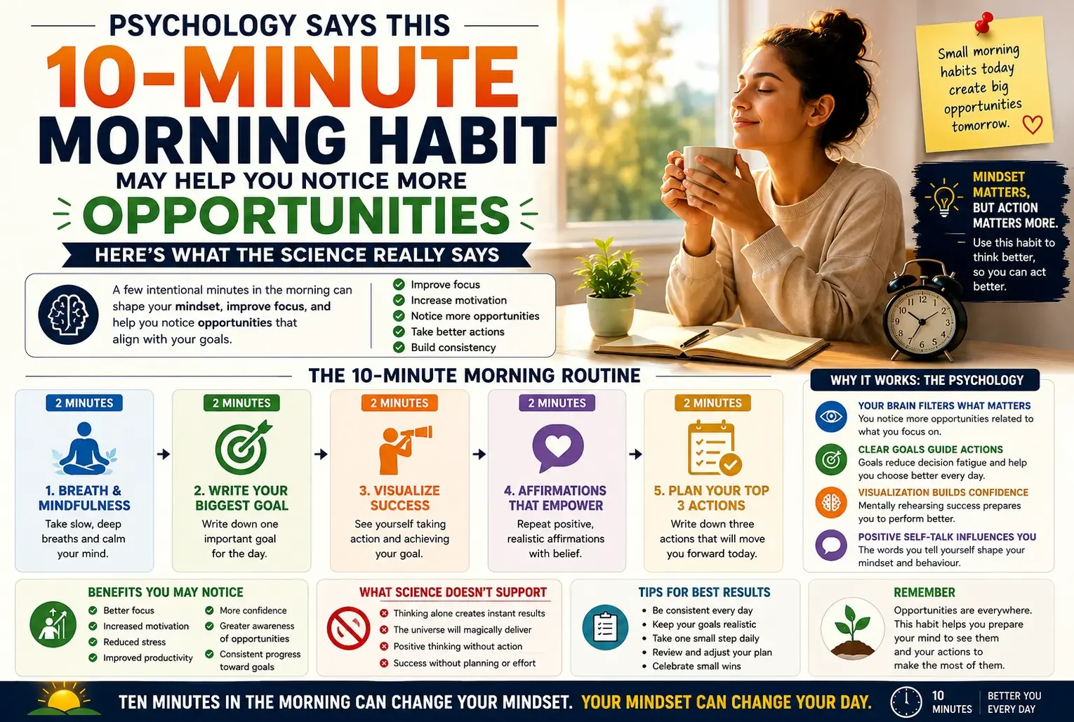 Psychology Says This 10-Minute Morning Habit May Help You Notice More Opportunities—Here's What the Science Really Says