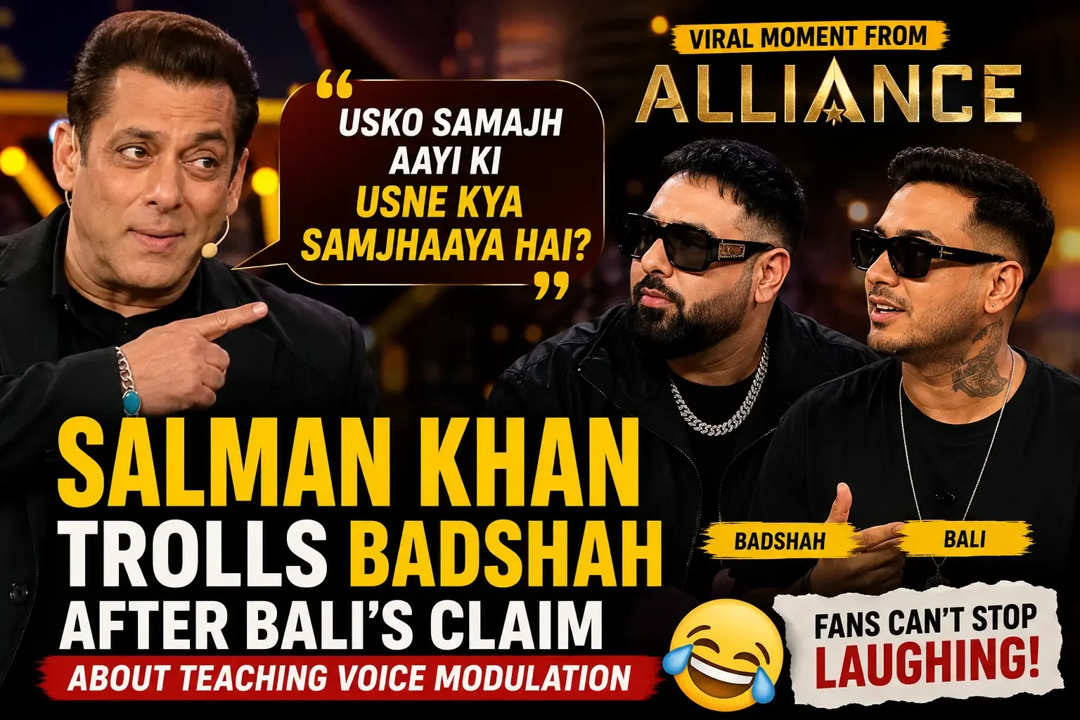 Salman Khan's Hilarious Dig at Badshah Goes Viral After Rapper Bali's Voice Modulation Claim