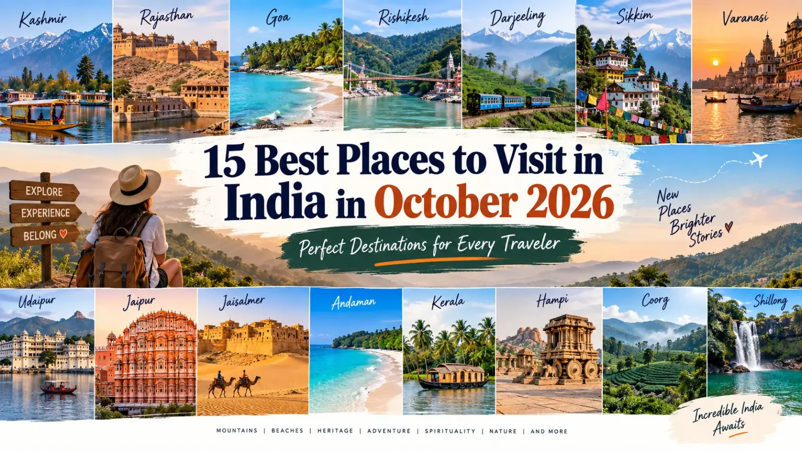 Best Places to Visit in India in October 2026: 15 Perfect Destinations