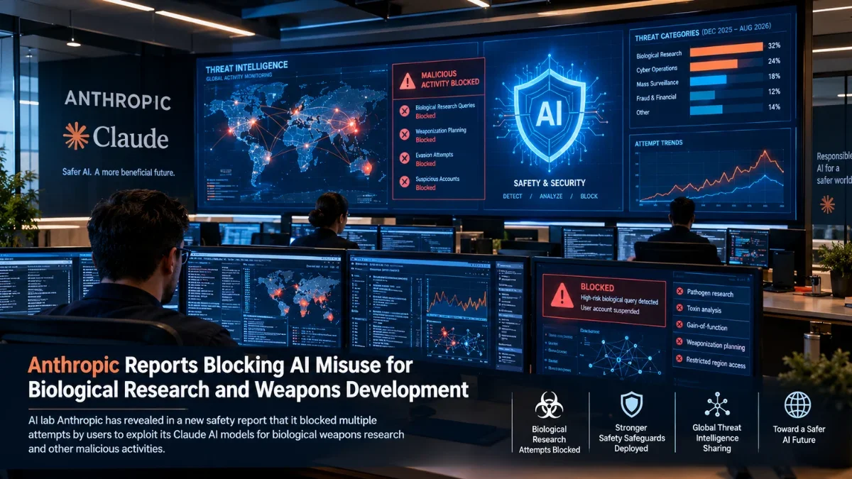 Anthropic Blocks AI Misuse for Biological Research and Weapons