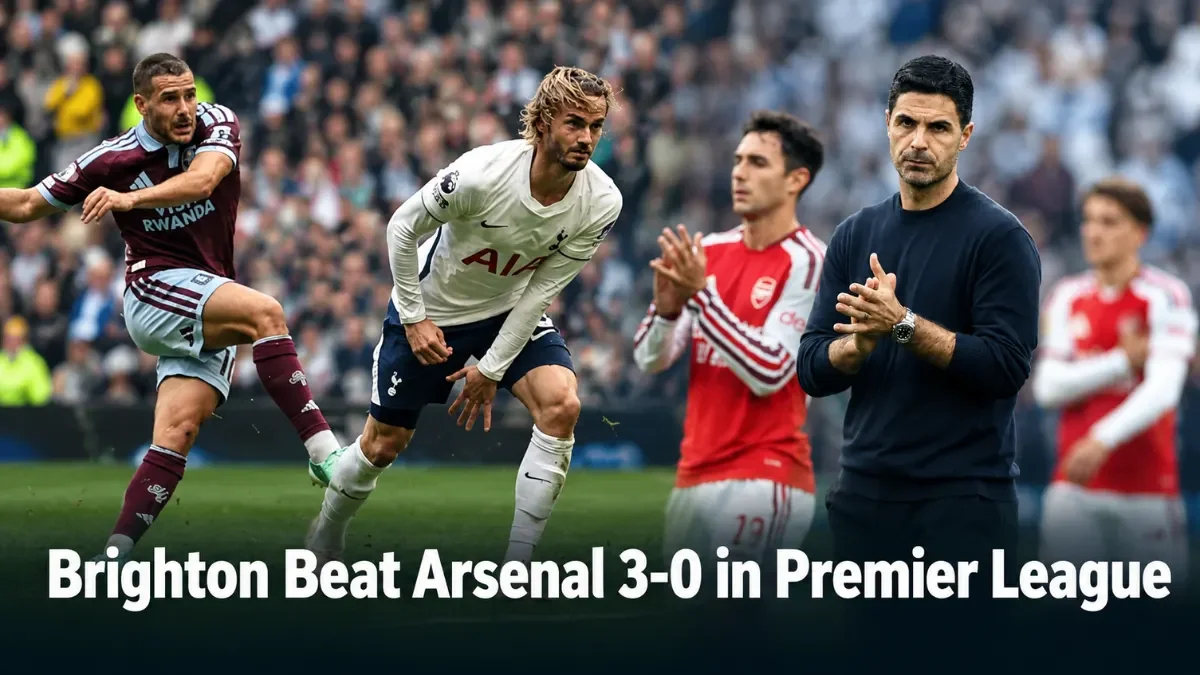 Brighton Shock Arsenal 3-0 as Champions’ Perfect Premier League Start Ends