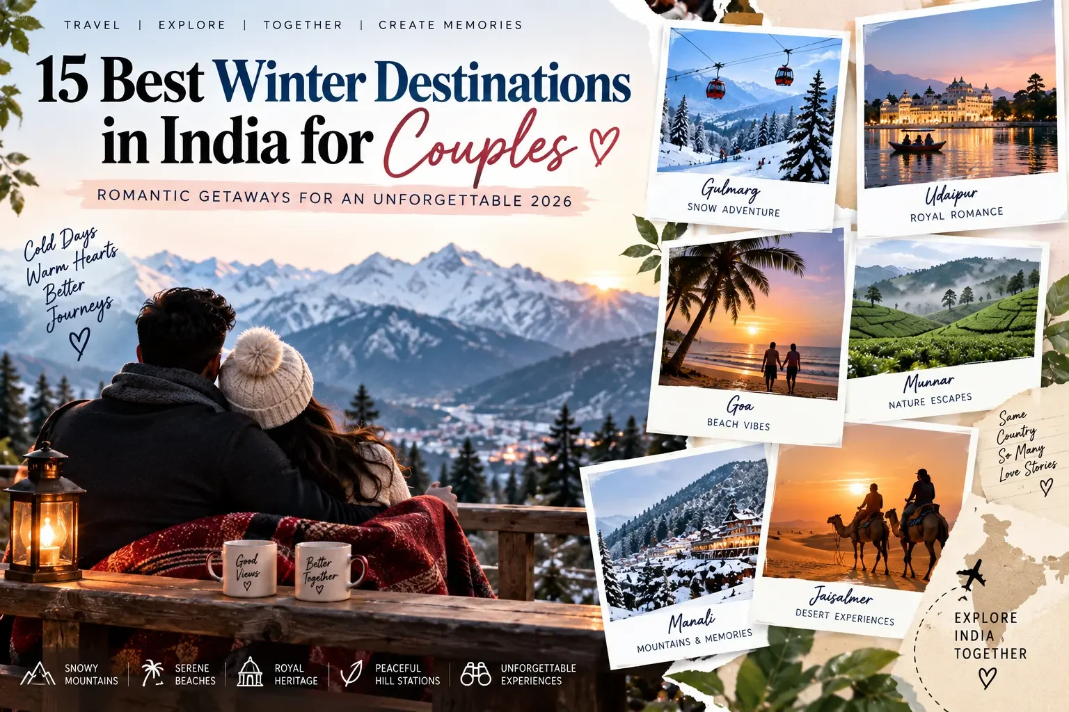 15 Best Winter Destinations in India for Couples in 2026