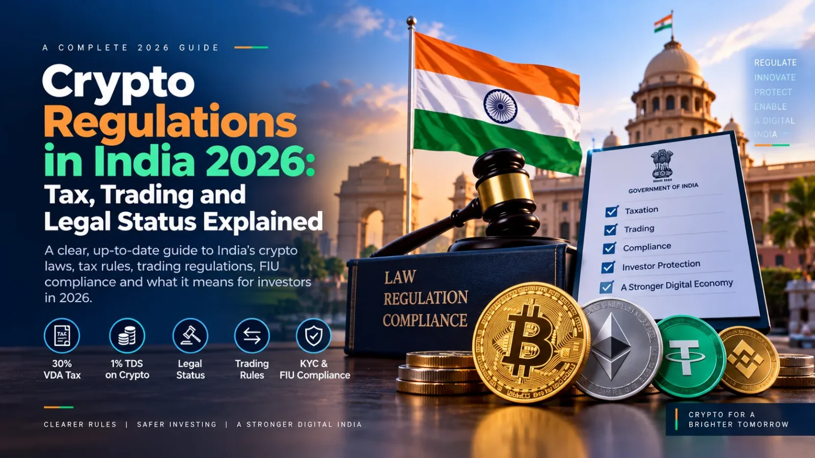 Crypto Regulations in India 2026: Tax, Trading and Legal Status Explained