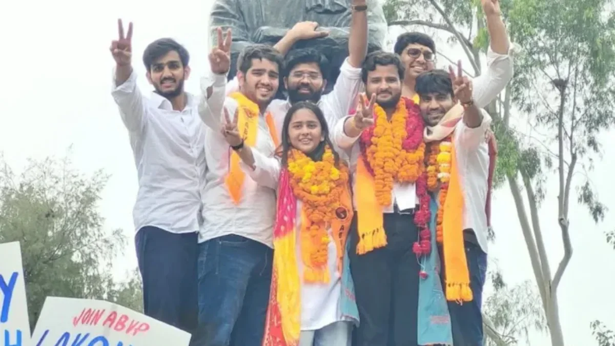 Delhi University Election Results 2026: ABVP Wins 3 Posts, Independent Secures VP