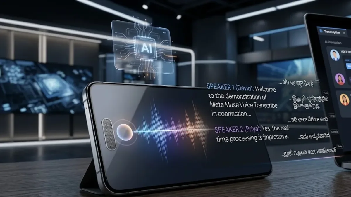 Meta Muse Voice Transcribe Explained: New AI Tool Supports 5 Indian Languages