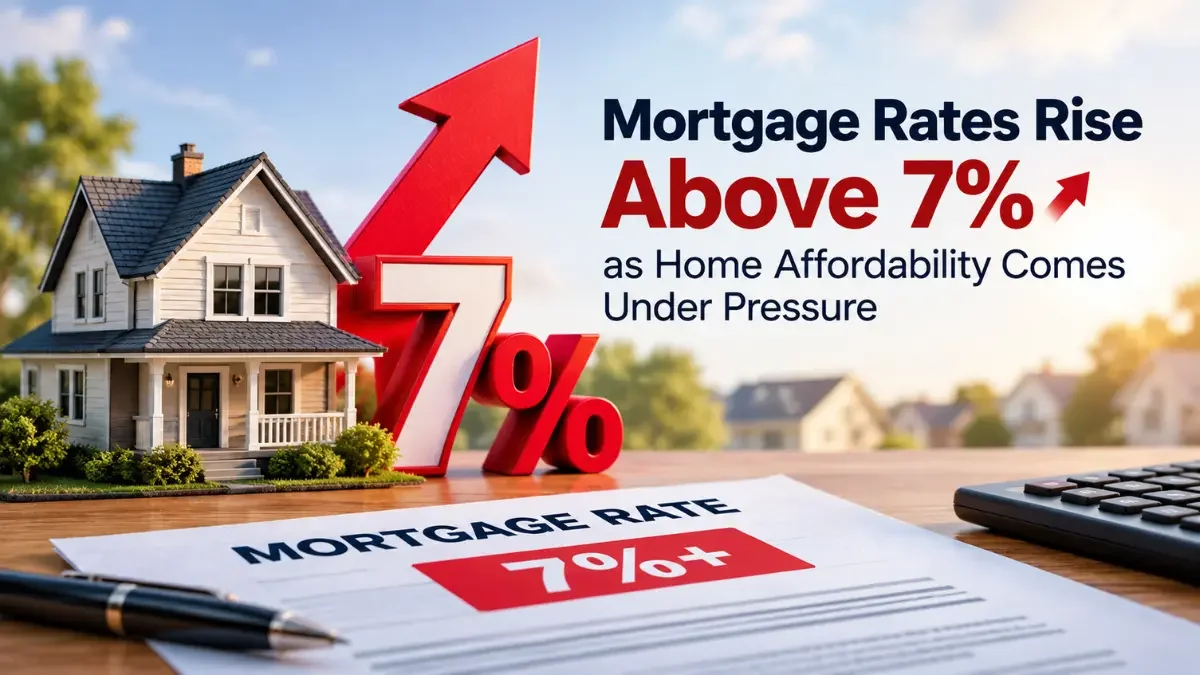 Mortgage Rates Today, September 20: Rates Climb Above 7% as Affordability Tightens