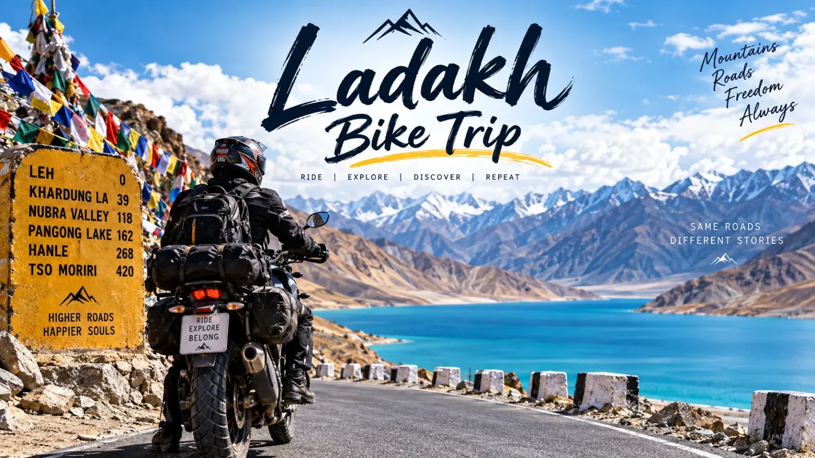Ladakh Bike Trip 2026: Complete Guide to Route, Cost, Best Time & Itinerary