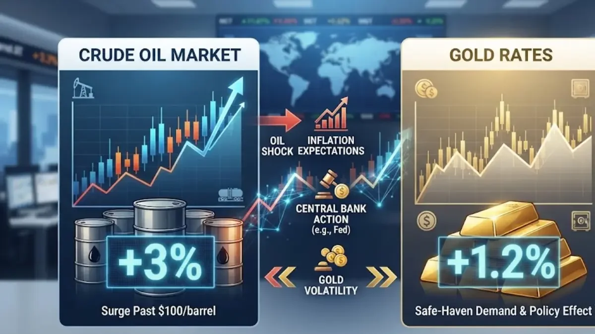Oil Prices & Gold Rates: How Crude Surges Impact Gold Fluctuations
