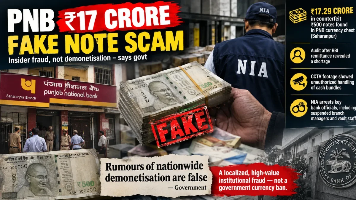 PNB ₹17 Crore Fake Note Scam
