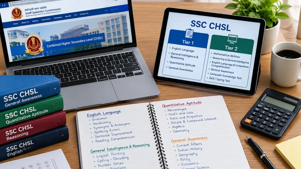 SSC CHSL Syllabus 2026: Tier 1 & Tier 2 Detailed Subject Breakdown