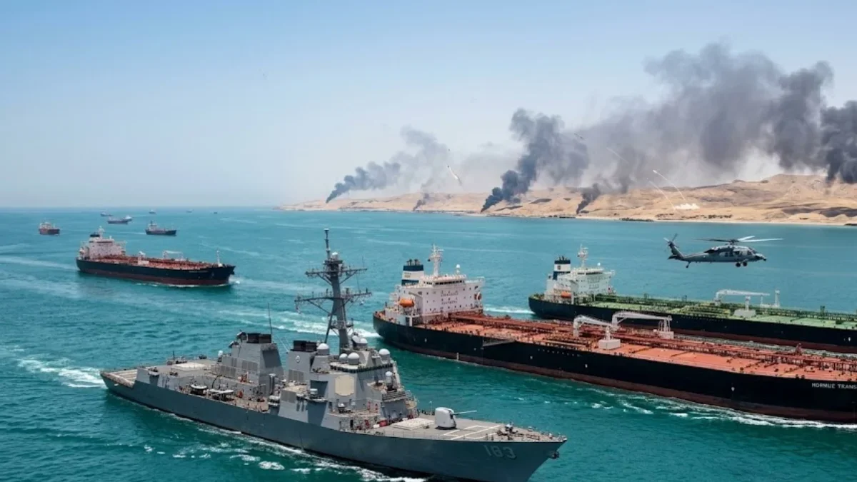 US Military Strikes 60 Targets in Strait of Hormuz to Secure Oil Ships
