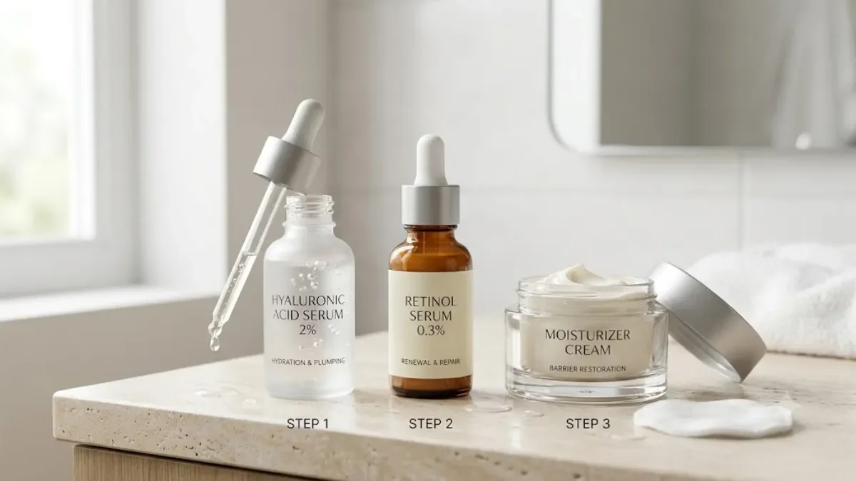 What Order Do I Apply Hyaluronic Acid, Retinol, and Moisturizer? A Simple Skincare Routine