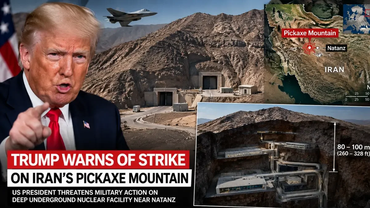 What is Pickaxe Mountain? Inside Iran's Nuclear Site Threatened by Trump