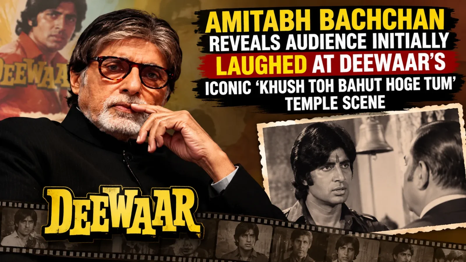 Audience Laughed at First, Then Fell Silent: Amitabh Bachchan Recalls Deewaar’s ‘Khush Toh Bahut Hoge Tum’ Scene