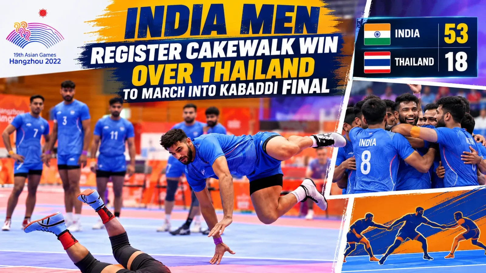 India Storm Into Asian Games Kabaddi Final With Commanding 66-28 Win Over Thailand